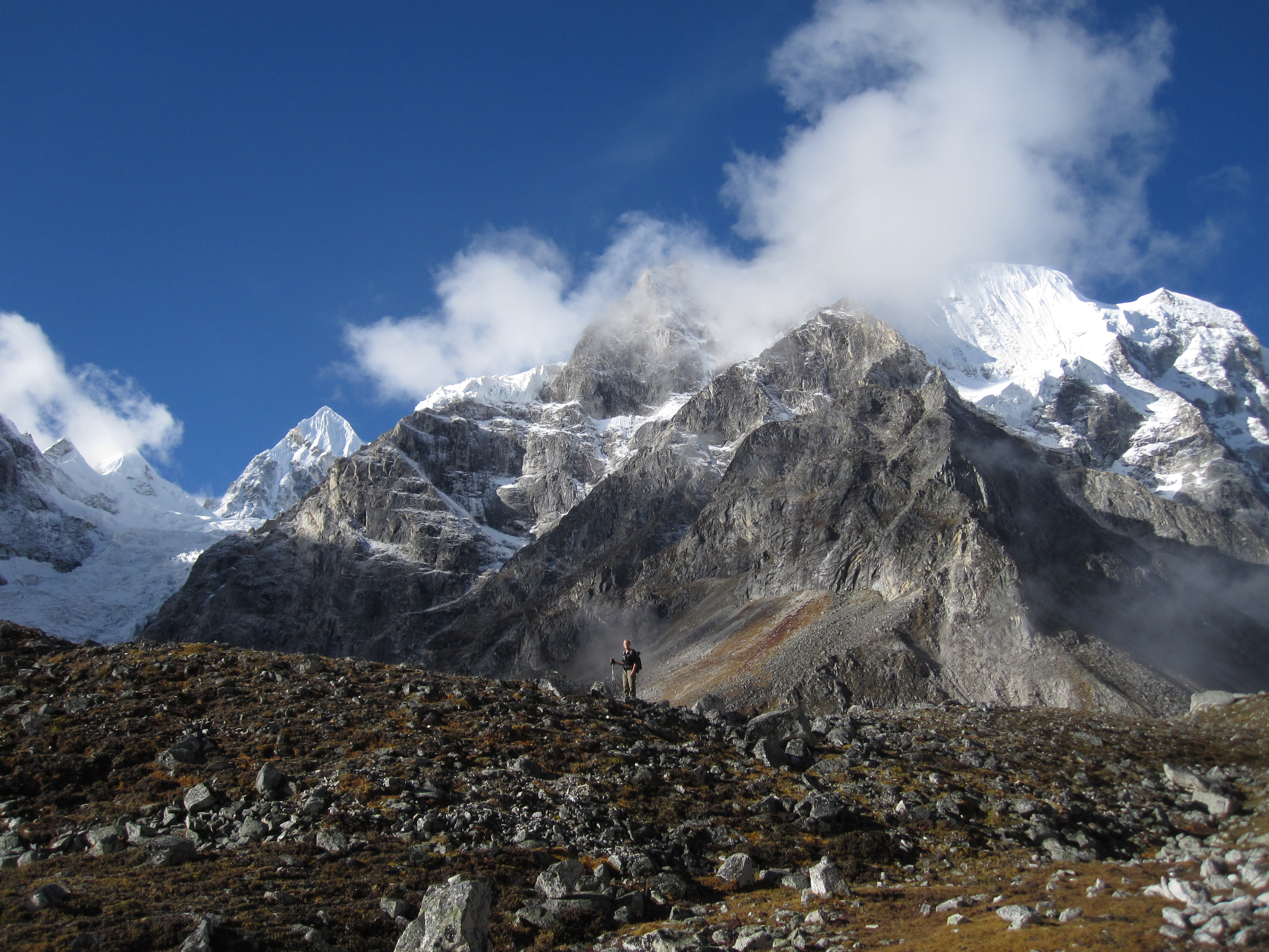 Majestic mountain with Anna-Sophie