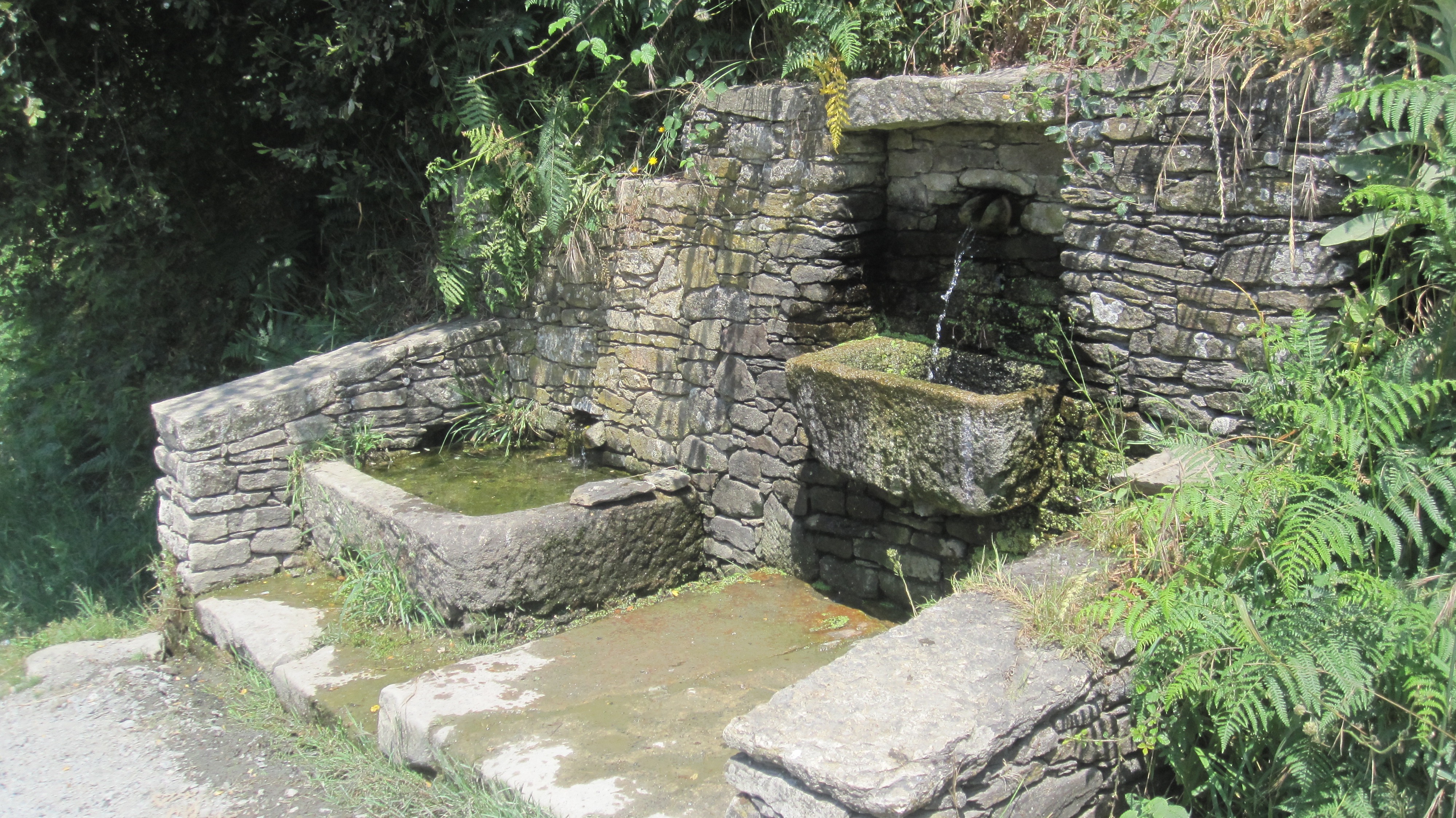 One of many fountains with fresh drinking water